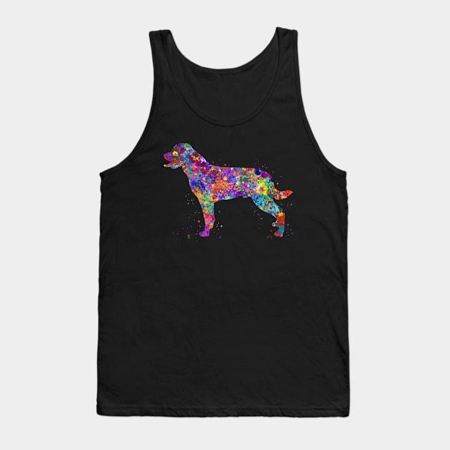 Rottweiler dog watercolor Tank Top by Yahya Art